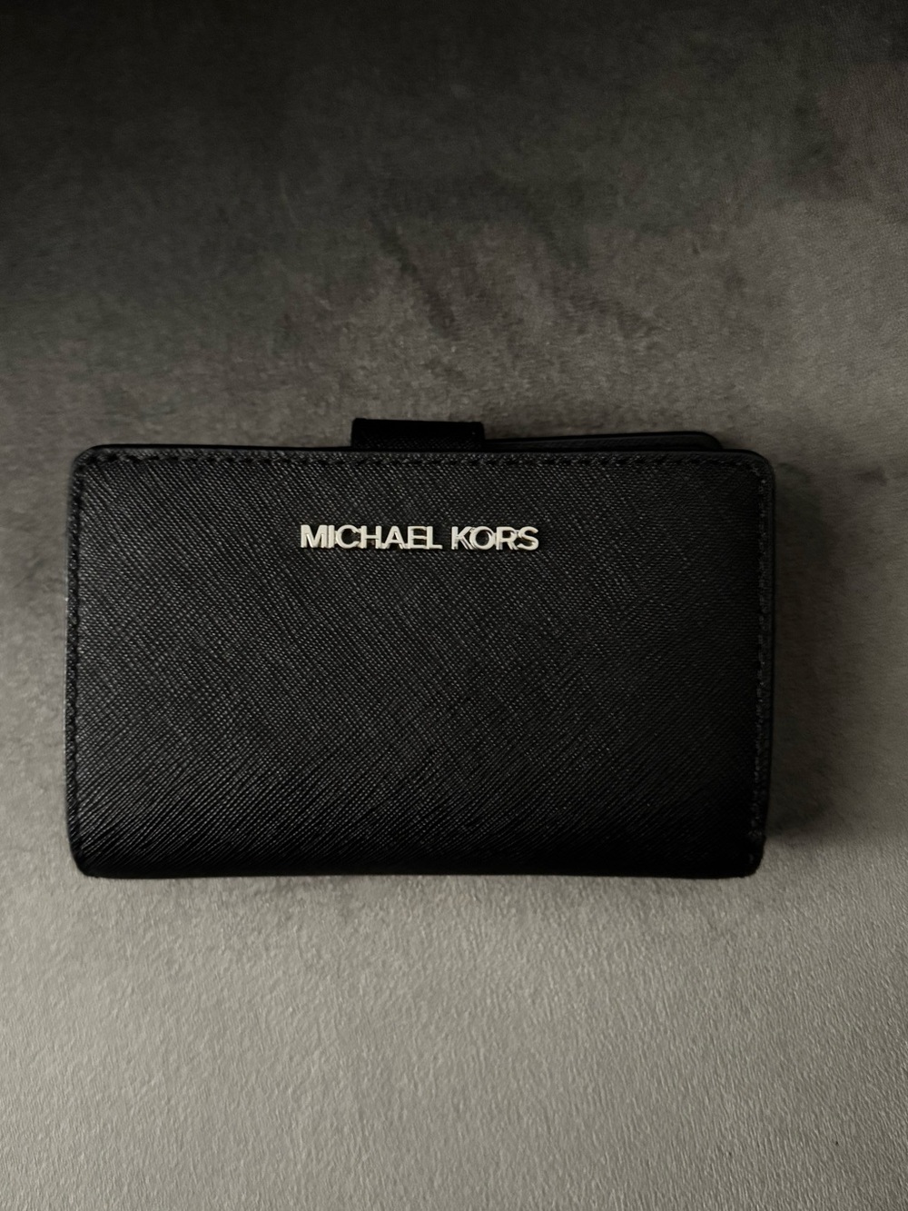 Black Medium Saffiano Leather Wallet